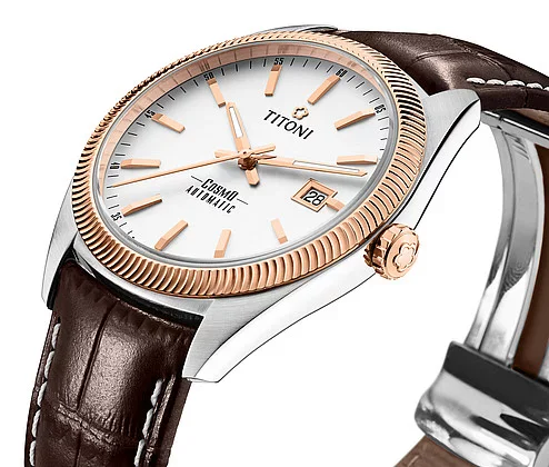 Titoni Cosmo men's watch 878 SRG-ST-606
