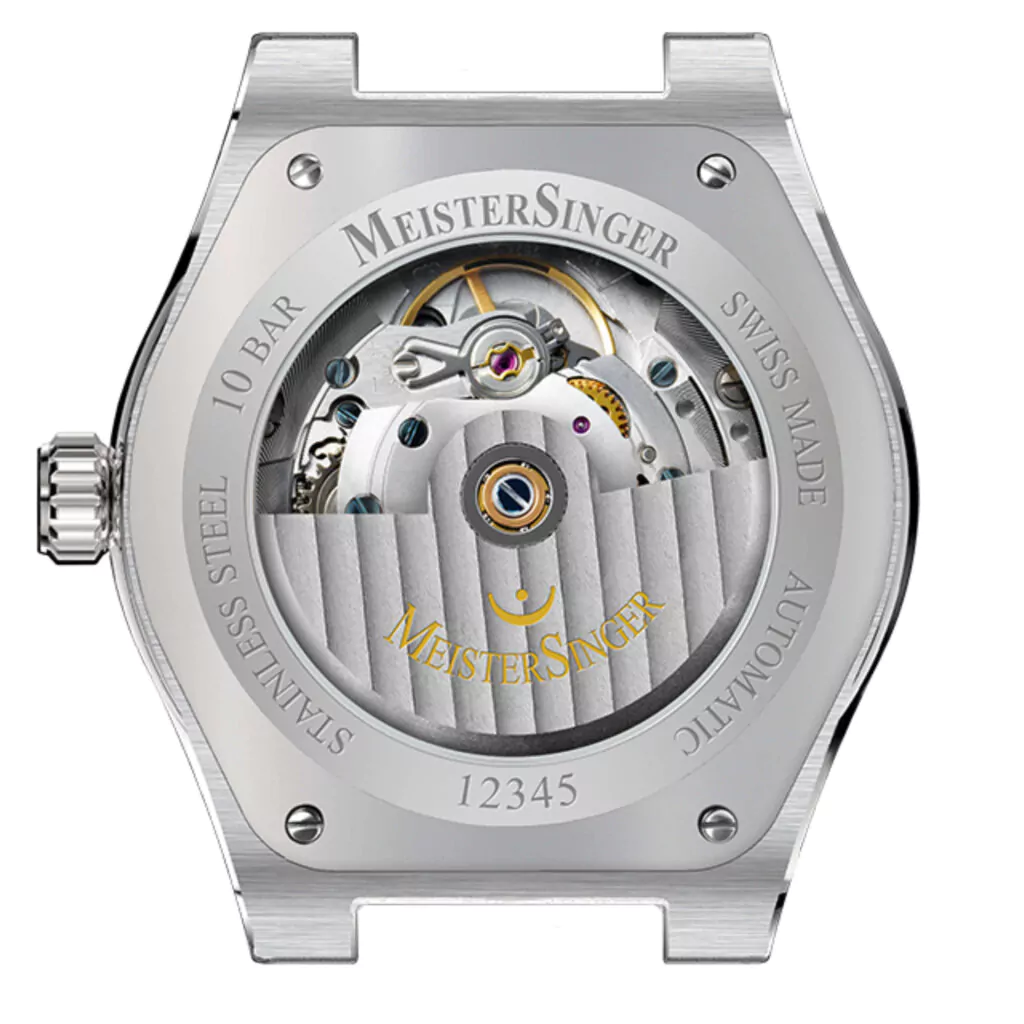 Meister Singer Kaenos, sunburst ice blue, automatic men's watch KS914