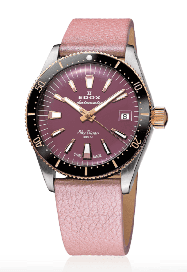 Edox SkyDiver 38 Date Automatic Limited Edition Unisex Watch 80131 357RNRC VIO