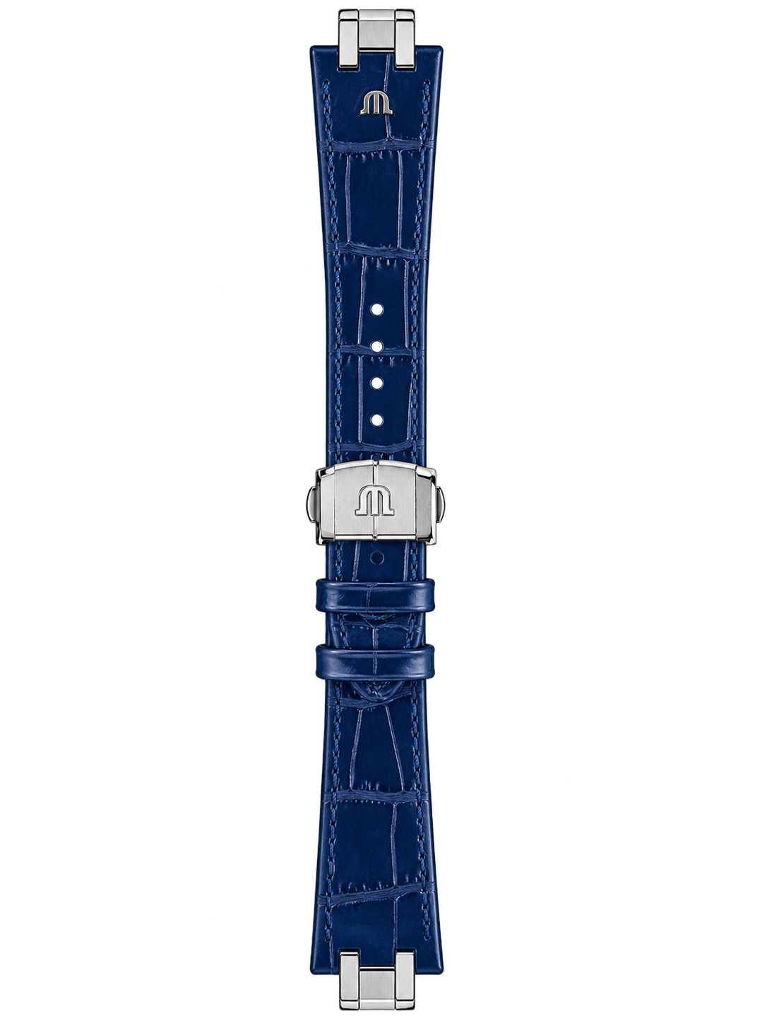 Maurice Lacroix Aikon Ersatzarmband Kalbsleder blau 25 mm ML823-005057
