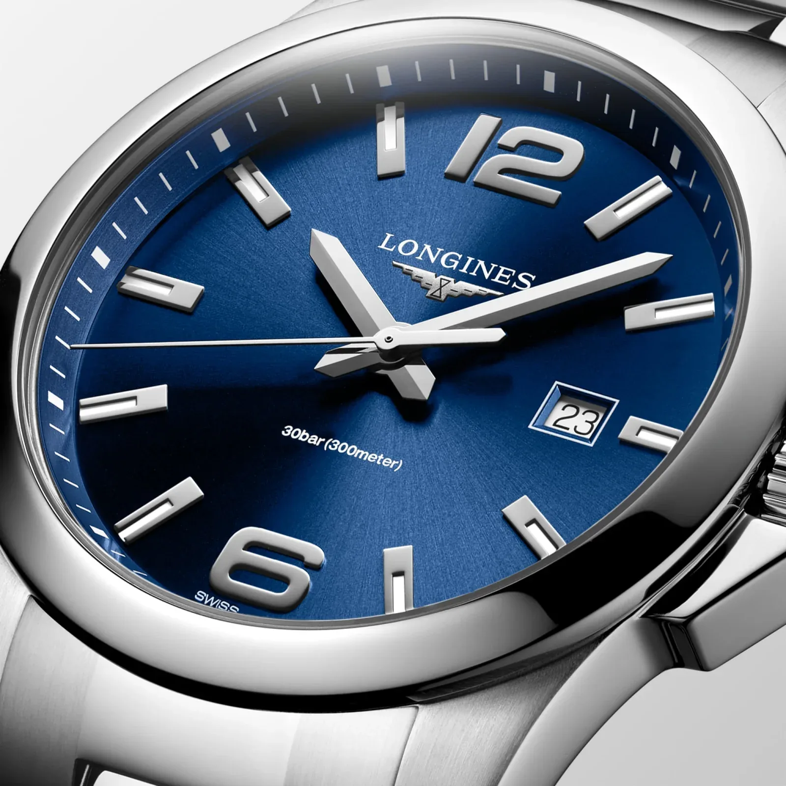 Longines Conquest Blau steel bracelet 43 mm Men’s Watch L3.760.4.96.6