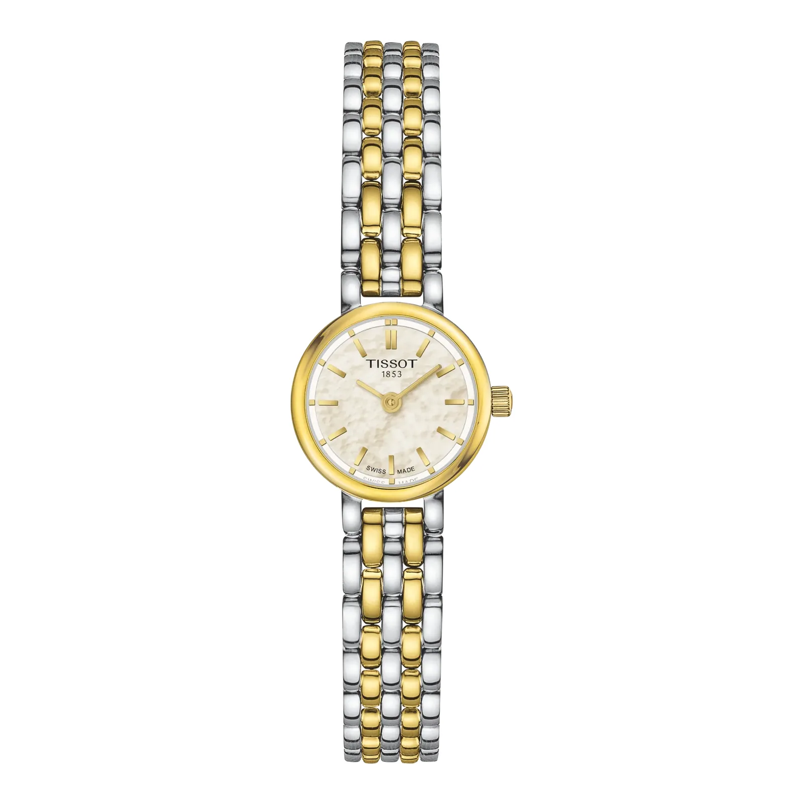Tissot Lovely Round Quartz 19.5 mm Two Tone Mother of Pearl Women’s Watch T140.009.22.111.00