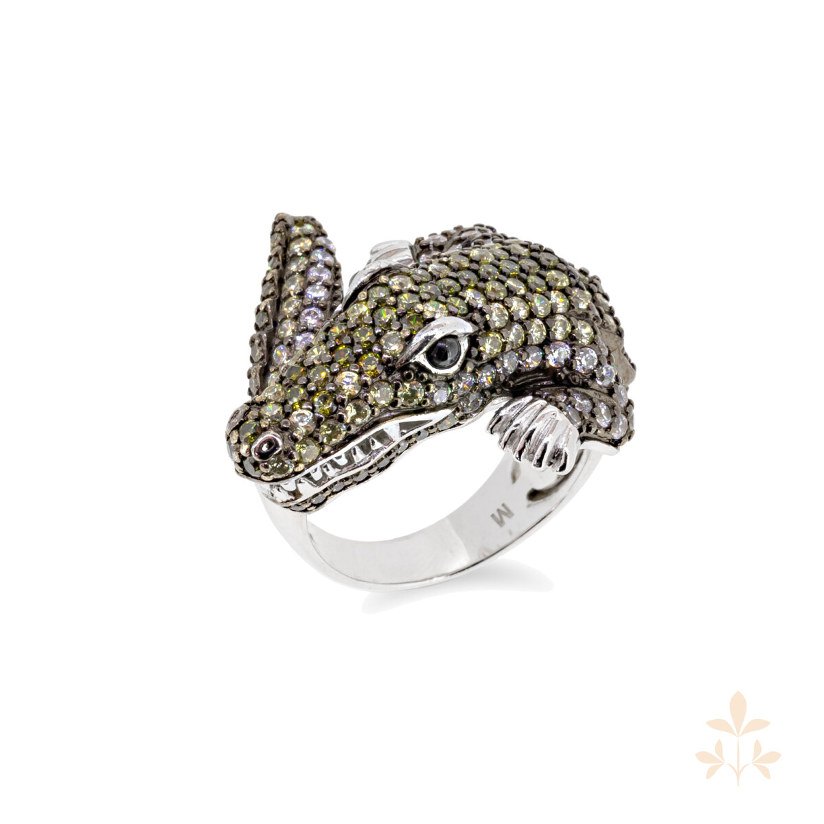 At the time Charles Crocodile Ring SZA-1990-182-L