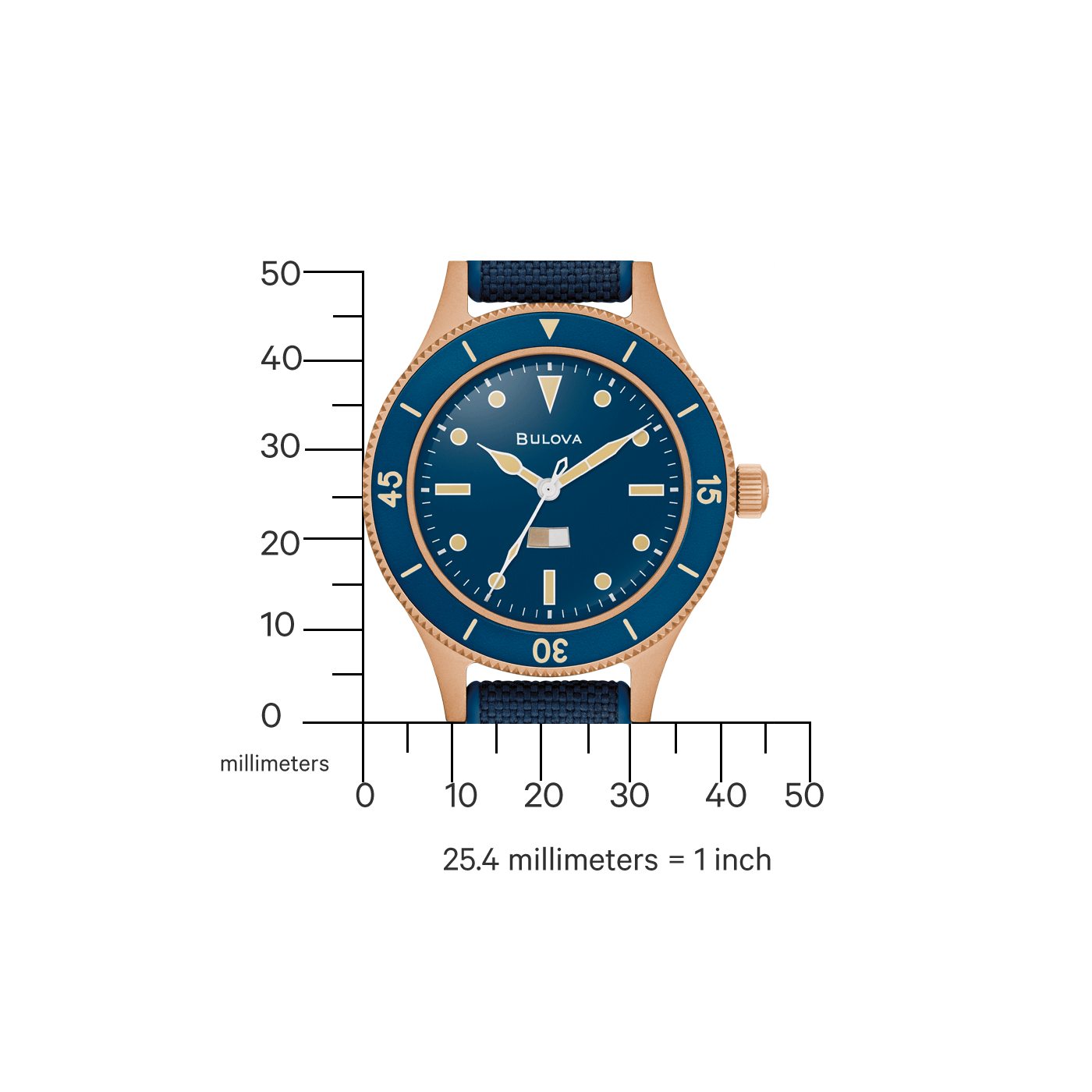 Bulova automatic men's watch 98A325