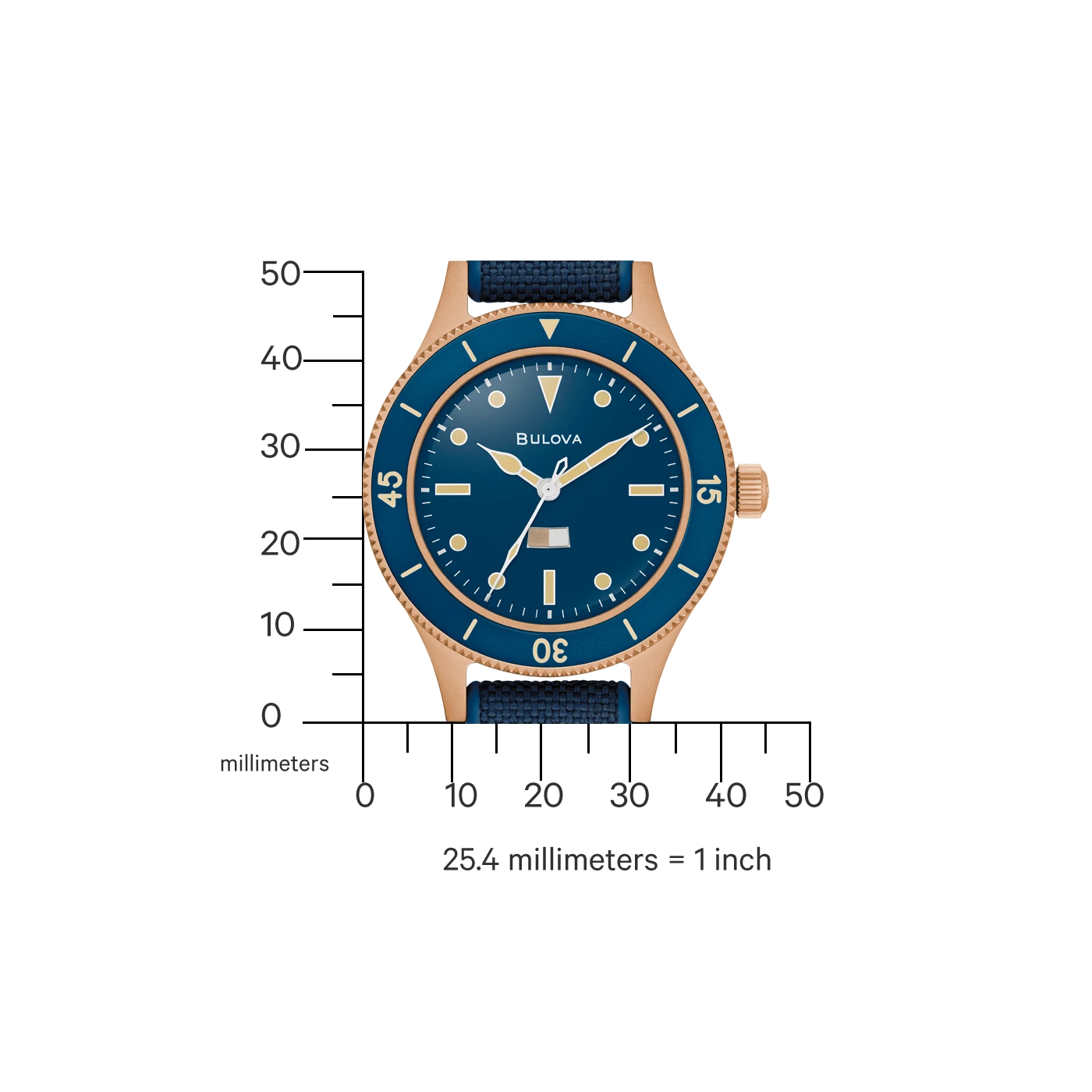 Bulova automatic men's watch 98A325