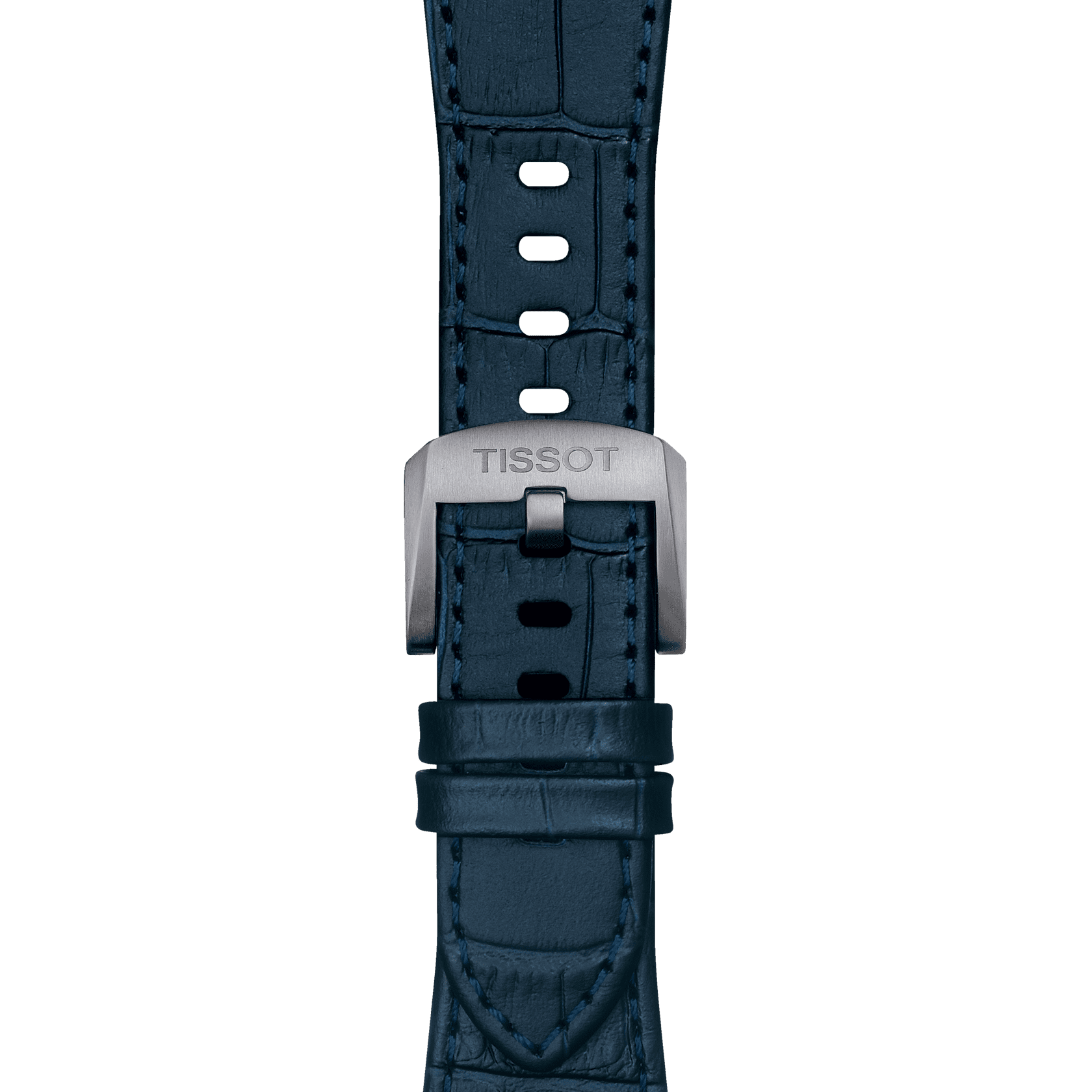 Tissot replacement strap leather blue