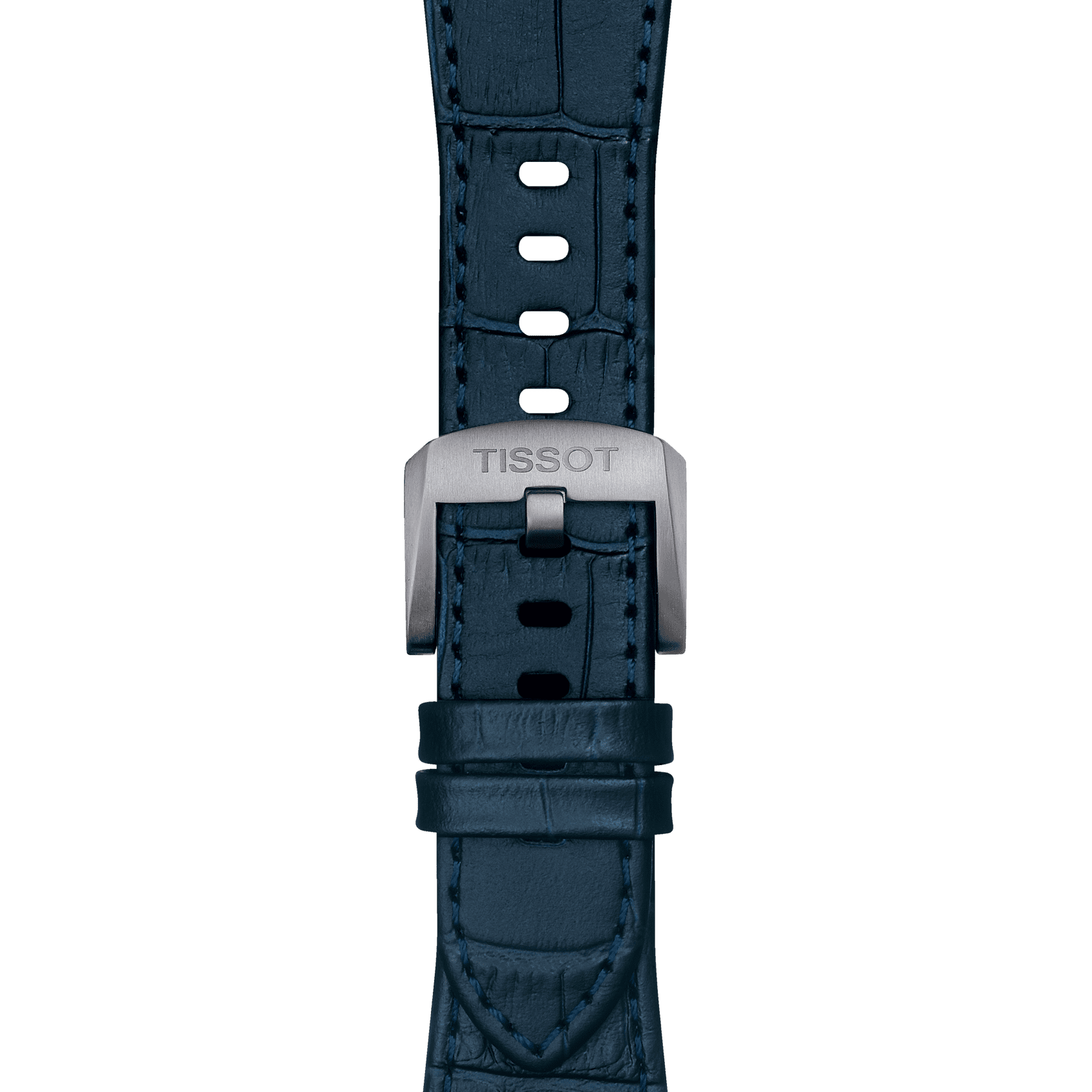Tissot replacement strap leather blue for PRX