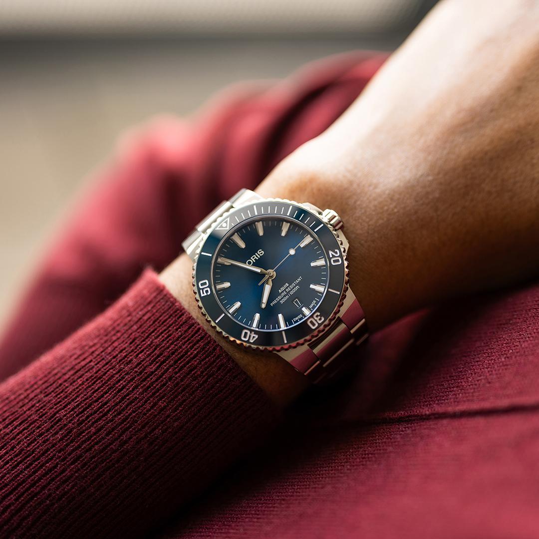 Oris men's watch Aquis 01 733 7787 4135-07 8 22 04PEB
