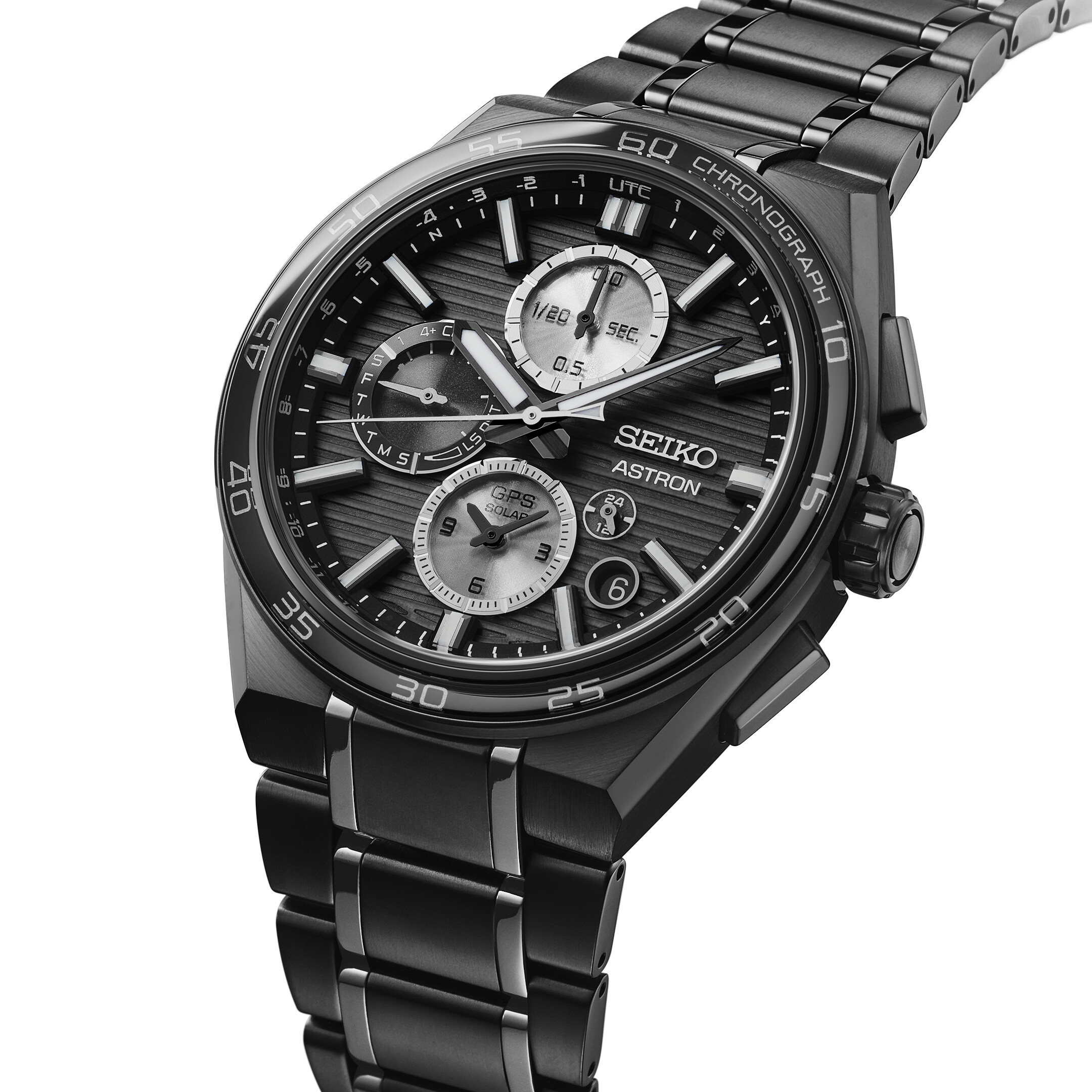 Seiko Astron GPS Solar Dual Time Chronograph Men's Watch SSH179J1