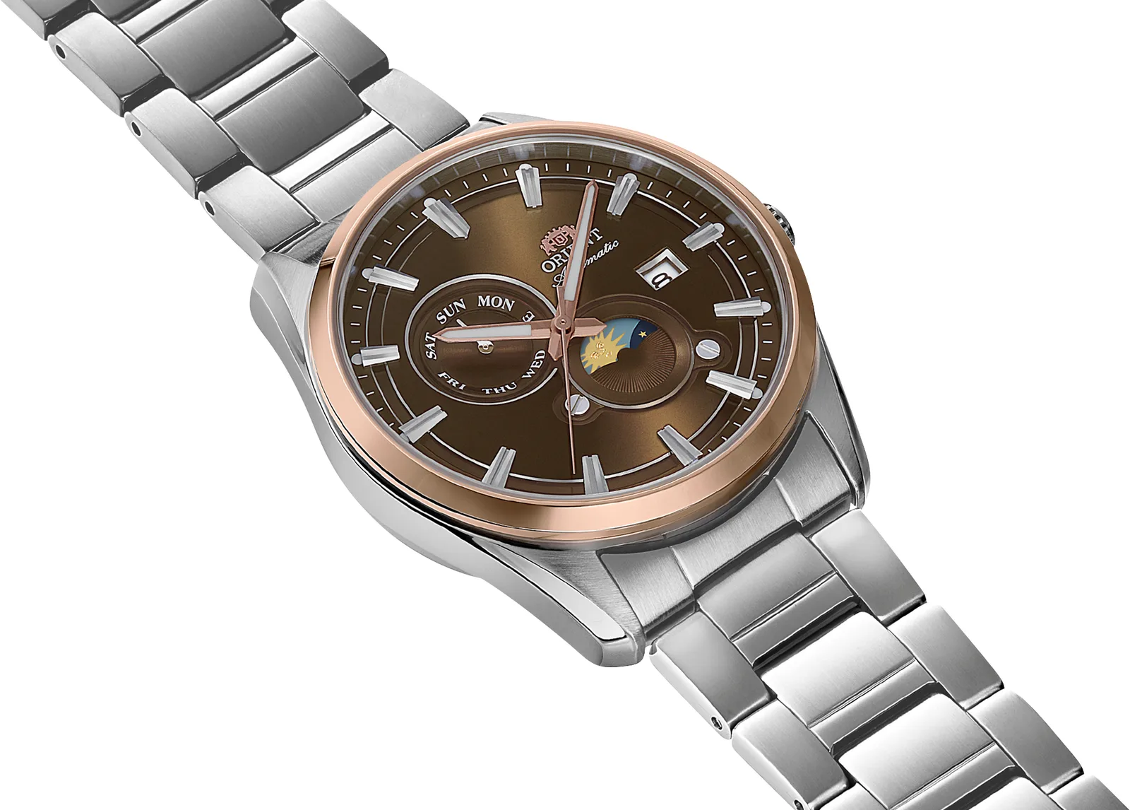 Orient Sun and Moon Automatic 41.5 mm Brown Men's Watch RA-AK0313Y30B