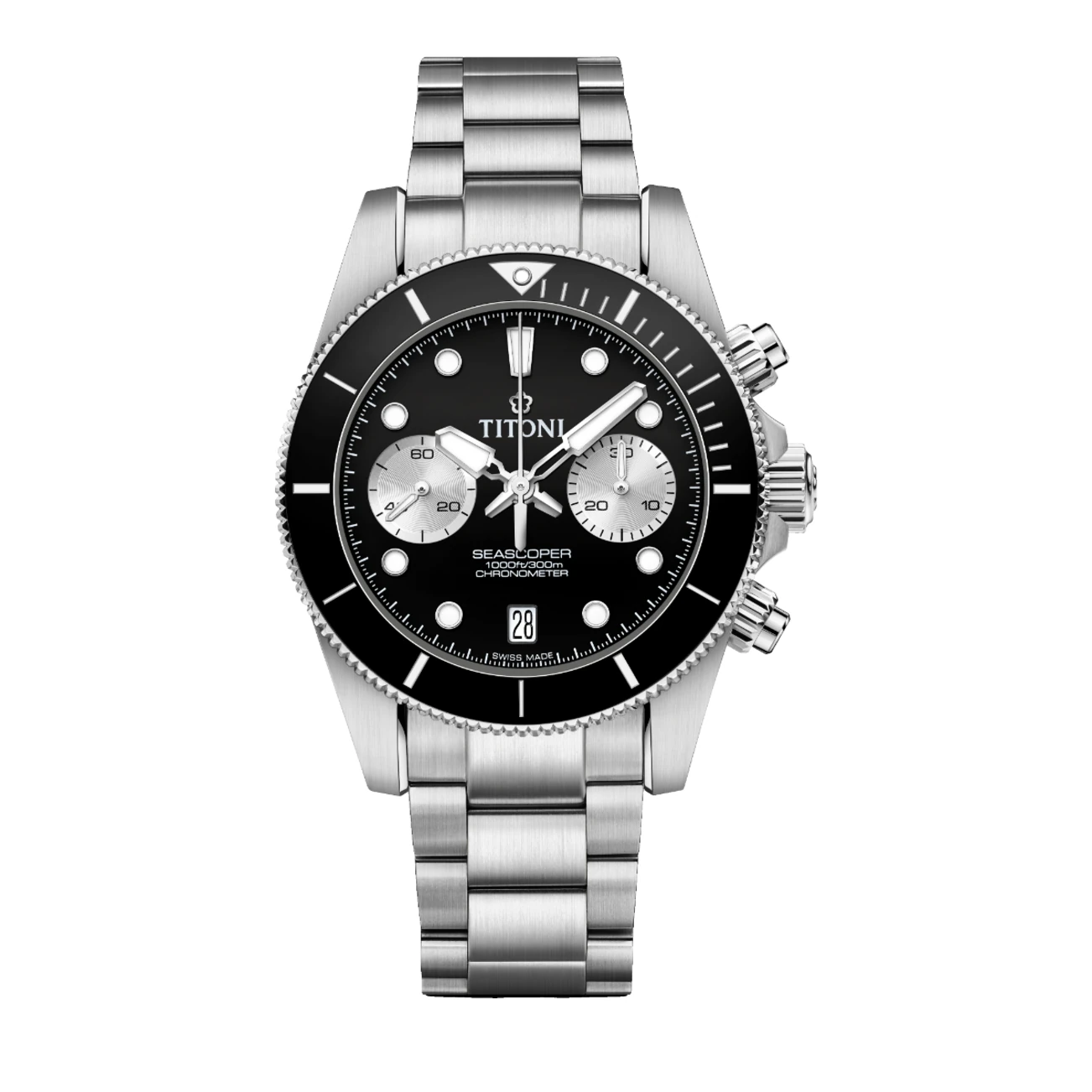Titoni Seascoper Chronograph Men's Watch 94300 S-BK-731