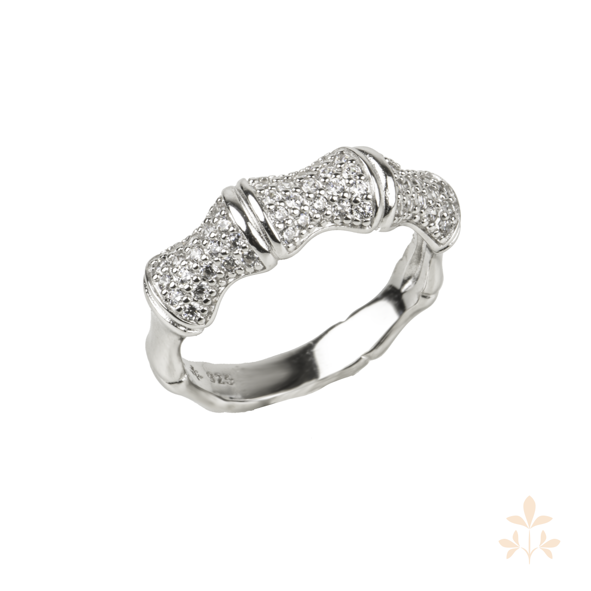 Seinerzeit White Bamboo Ring Size 54, SZA-1990-310-54