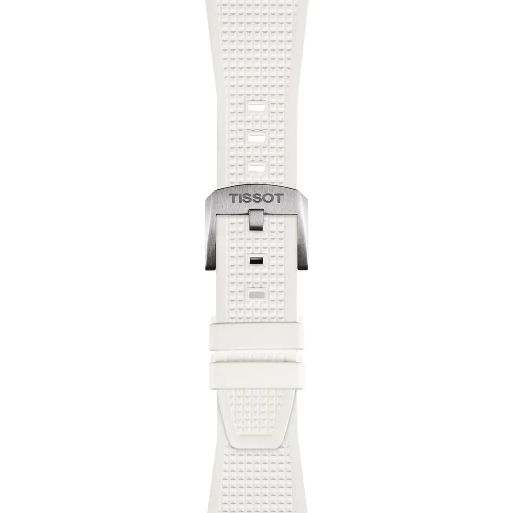 Tissot replacement strap white rubber 12 mm for PRX models with 40 mm diameter T603.048.463