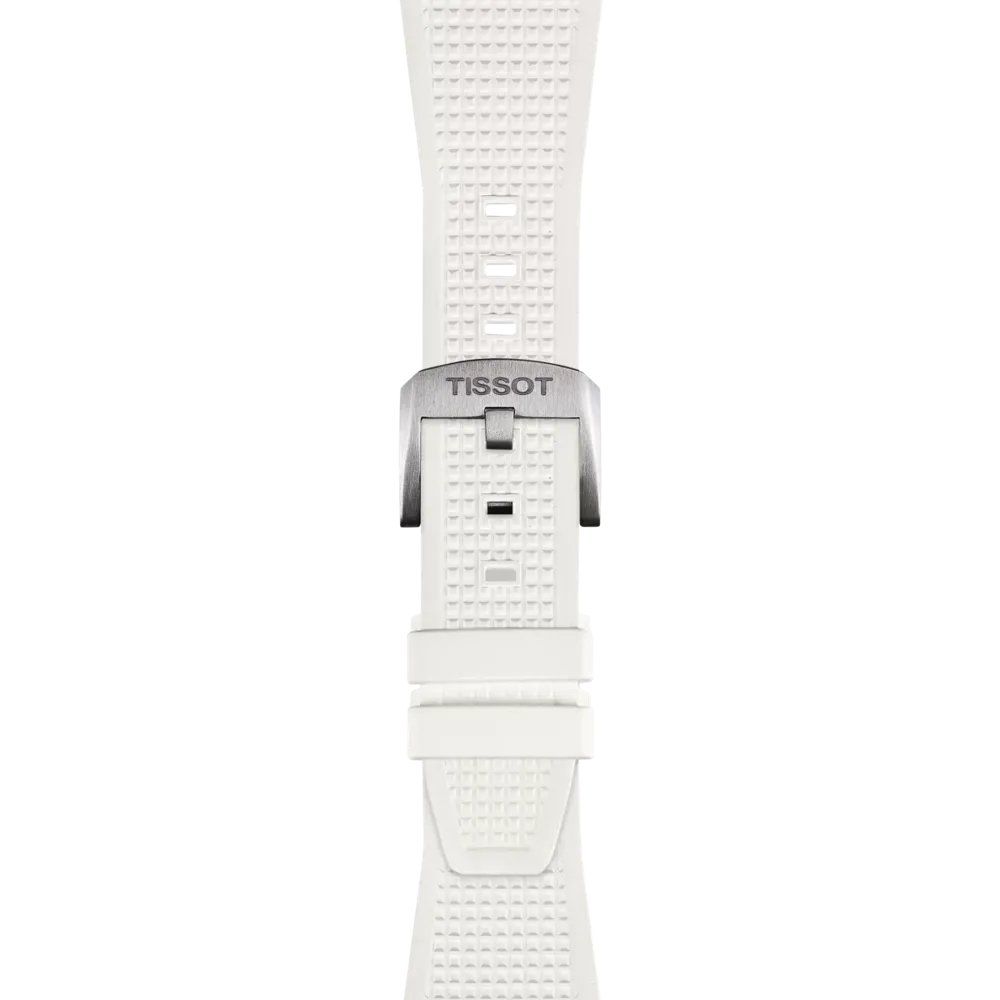 Tissot replacement strap white rubber 12 mm for PRX models with 40 mm diameter T603.048.463
