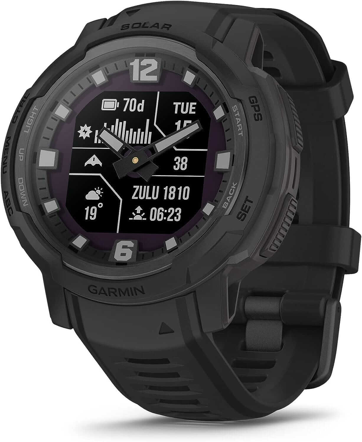 Garmin Instinct Crossover Solar Graphite Men's Watch 010-02730-01