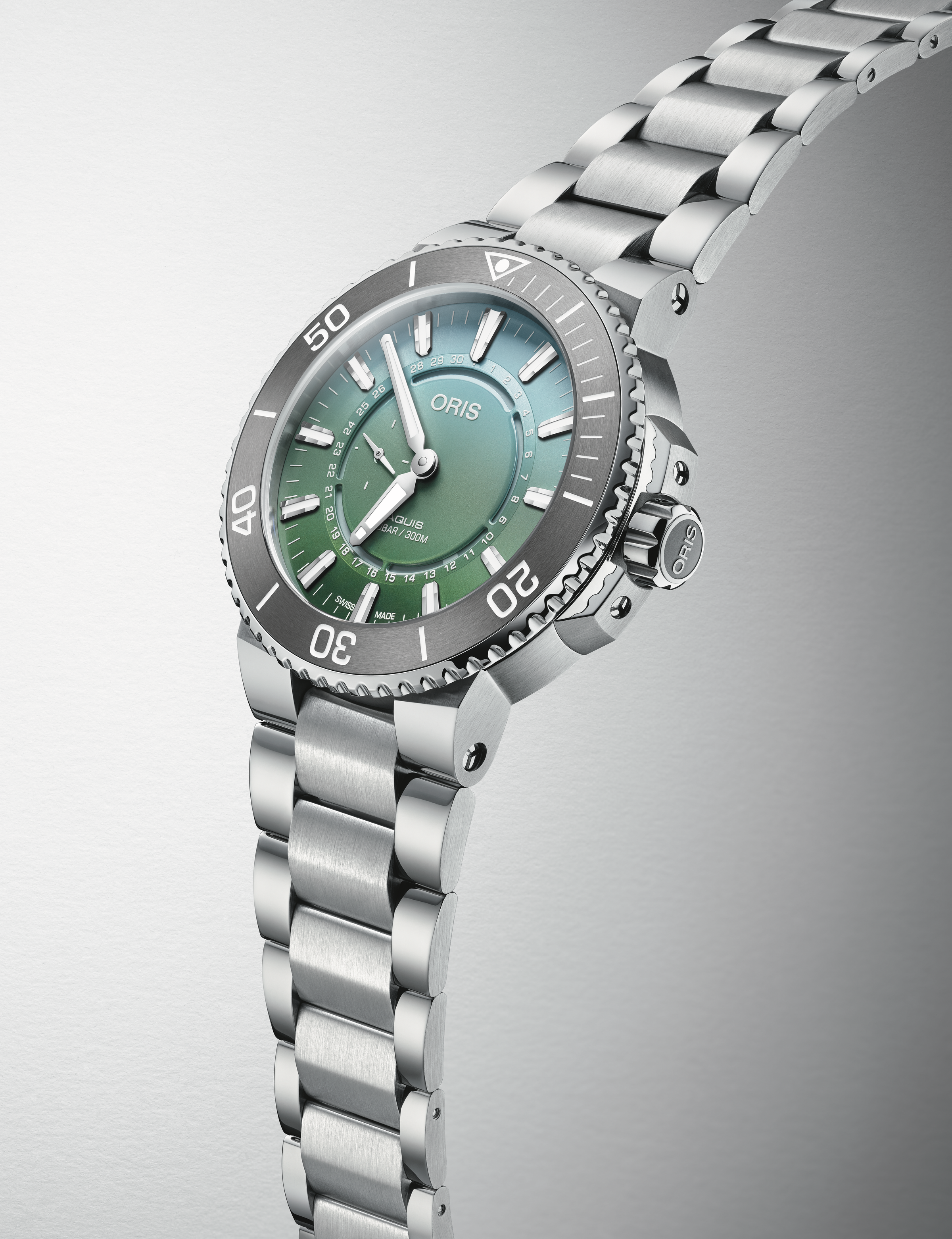 Oris men's watch Aquis 01 743 7734 4197 set