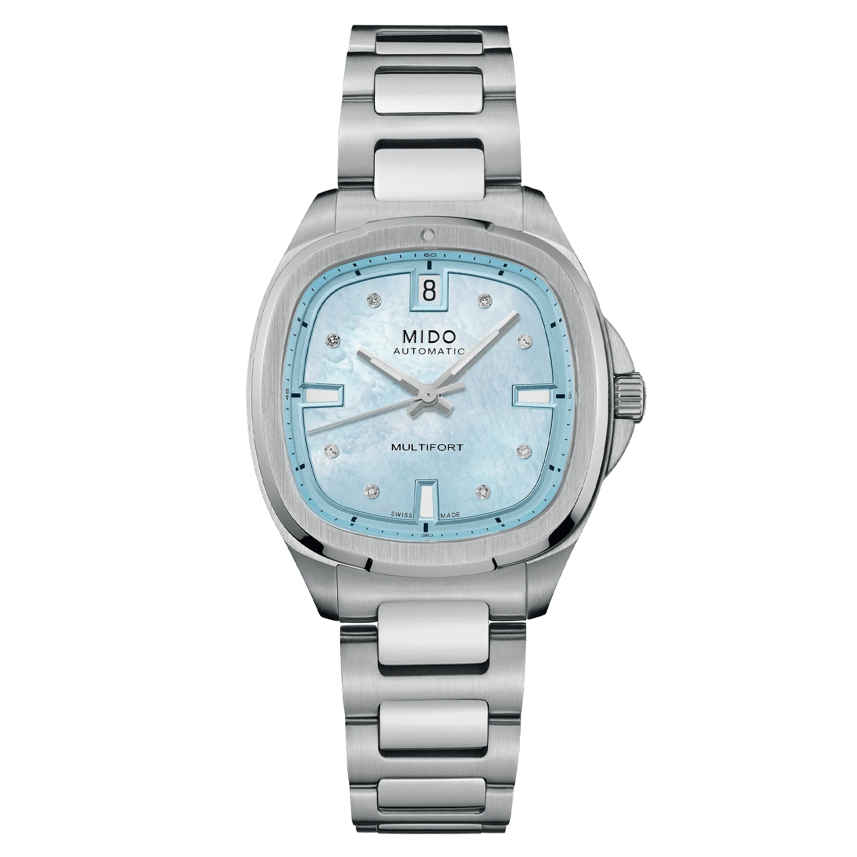 Mido Multifort TV 35 women's watch with diamonds M049.307.11.136.00