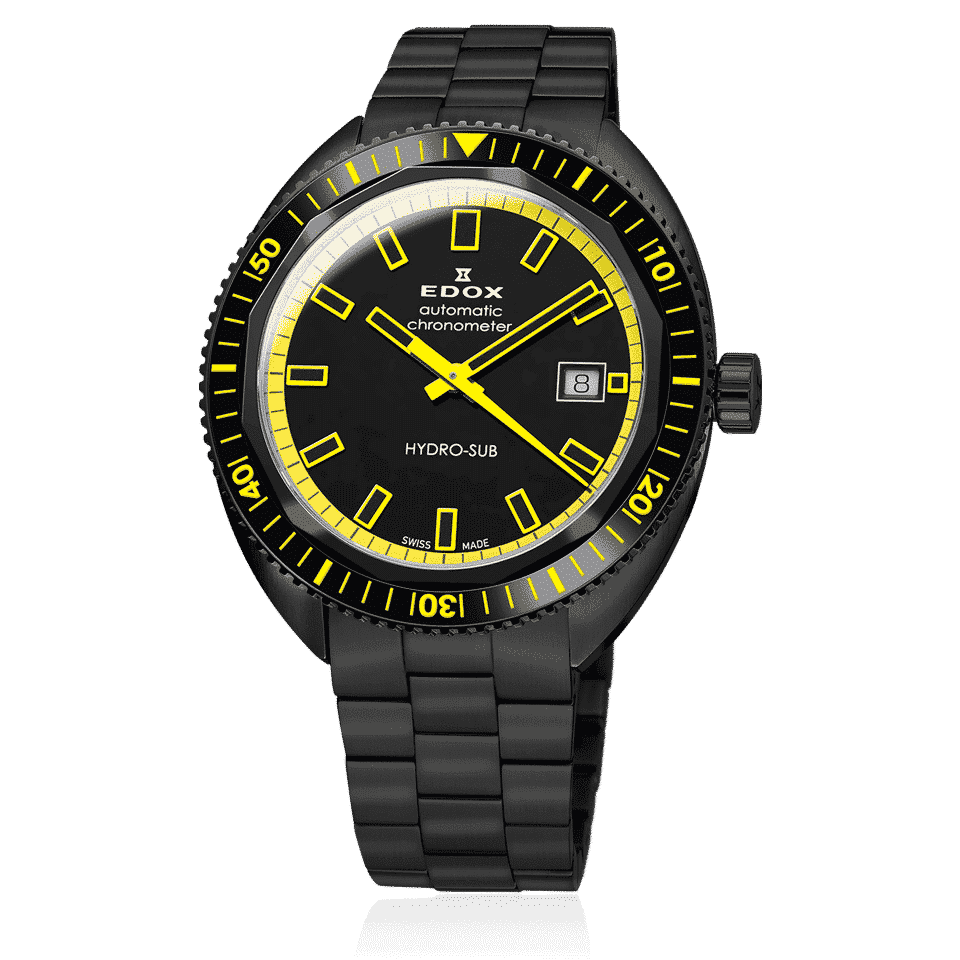 Edox Hydro-Sub Date Automatic Chronometer Men's Watch 80128 37NJM NIJ