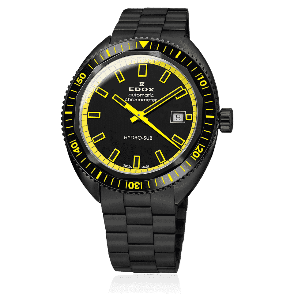 Edox Hydro-Sub Date Automatic Chronometer Men's Watch 80128 37NJM NIJ