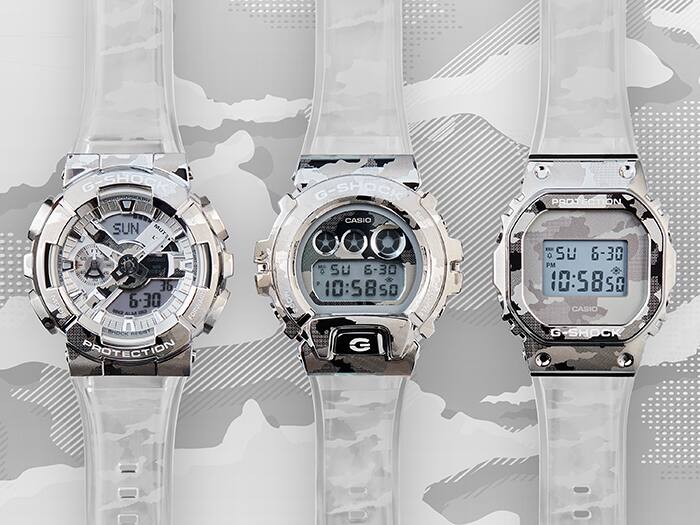 Casio G-Shock Men's Watch Limited Edition Skeleton Camouflage GM-5600SCM-1ER