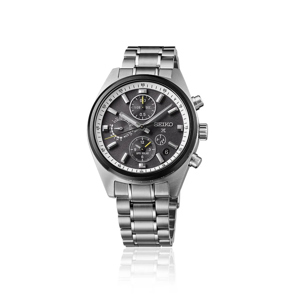 Seiko Prospex Speedtimer Solar GPS Chronograph Dual Time Men's Watch SSH167J1