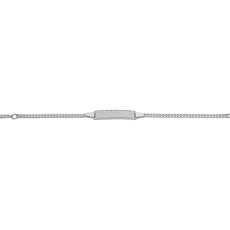 CEM 925 silver identification bracelet 12 - 14 cm, rhodium-plated BIDR904655