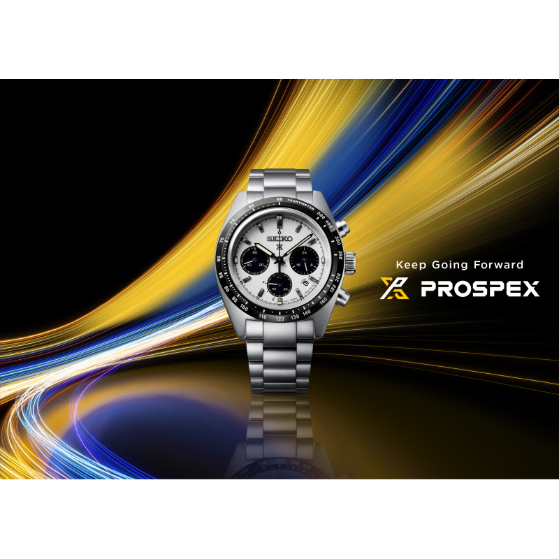 Seiko Prospex Speedtimer Solar Chronograph, White Men's Watch SSC961P1