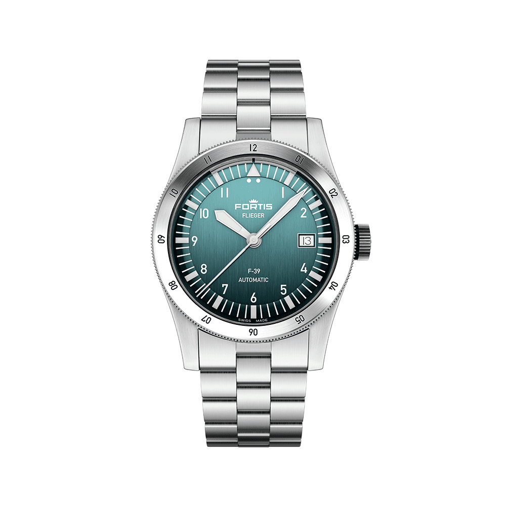 Fortis FLIEGER F-39 Automatic Petrol Men's Watch F4220019