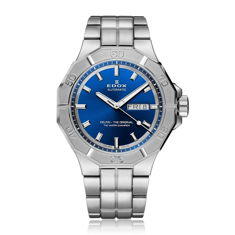 Edox Delfin Day-Date Men's Watch 88008-3M-BUIN