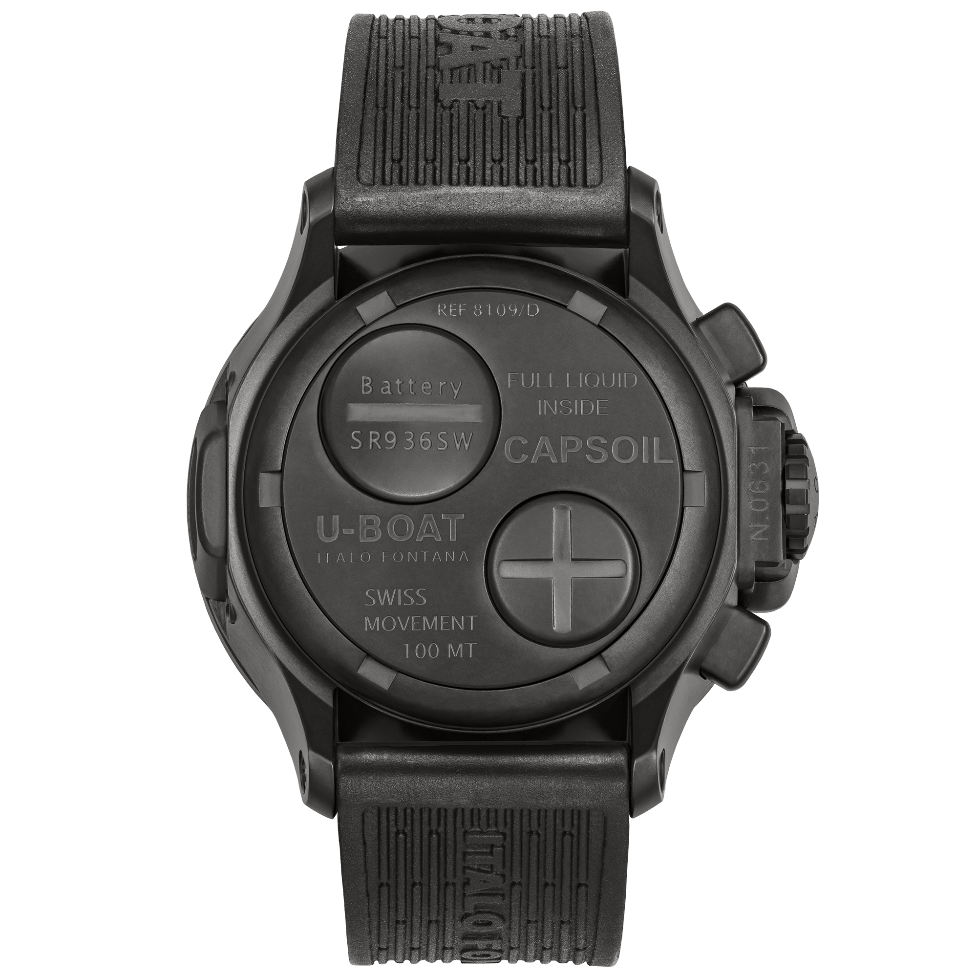U-Boat Capsoil Chrono DLC men's watch 8109/D