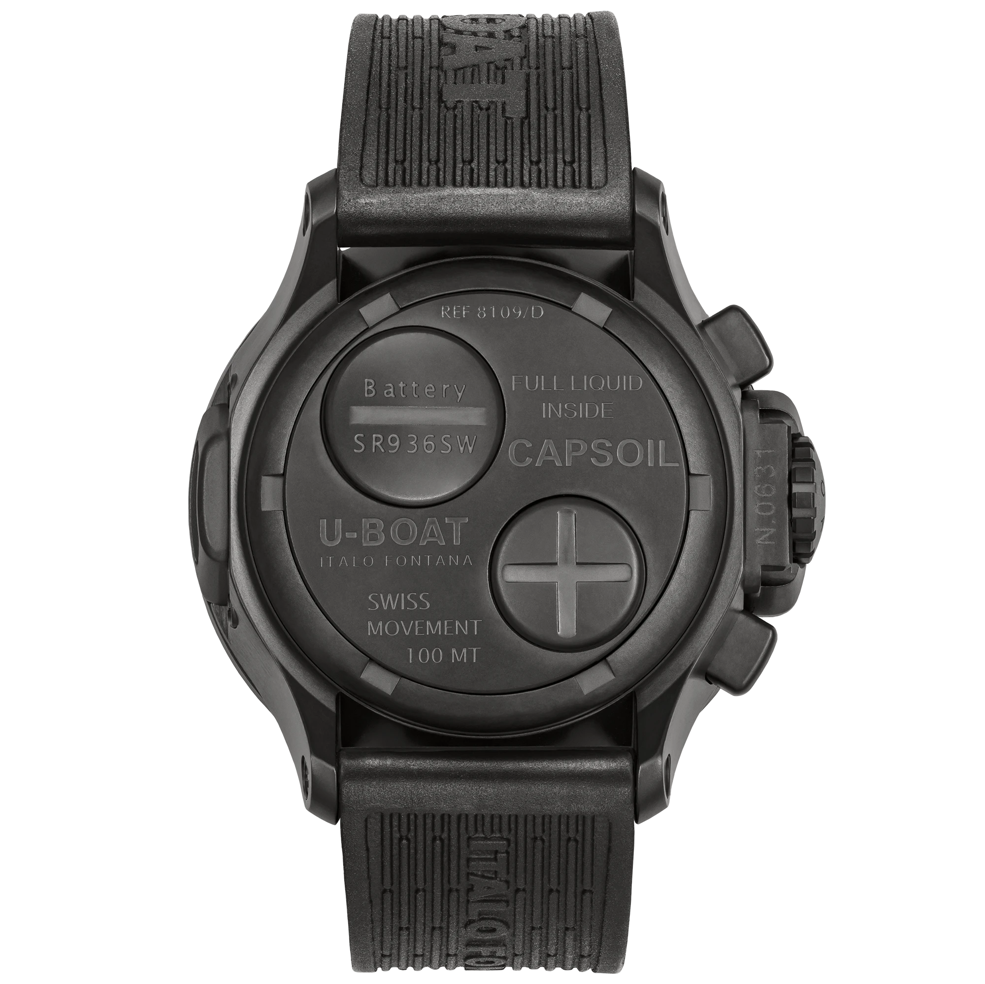 U-Boat Capsoil Chrono DLC men's watch 8109/D