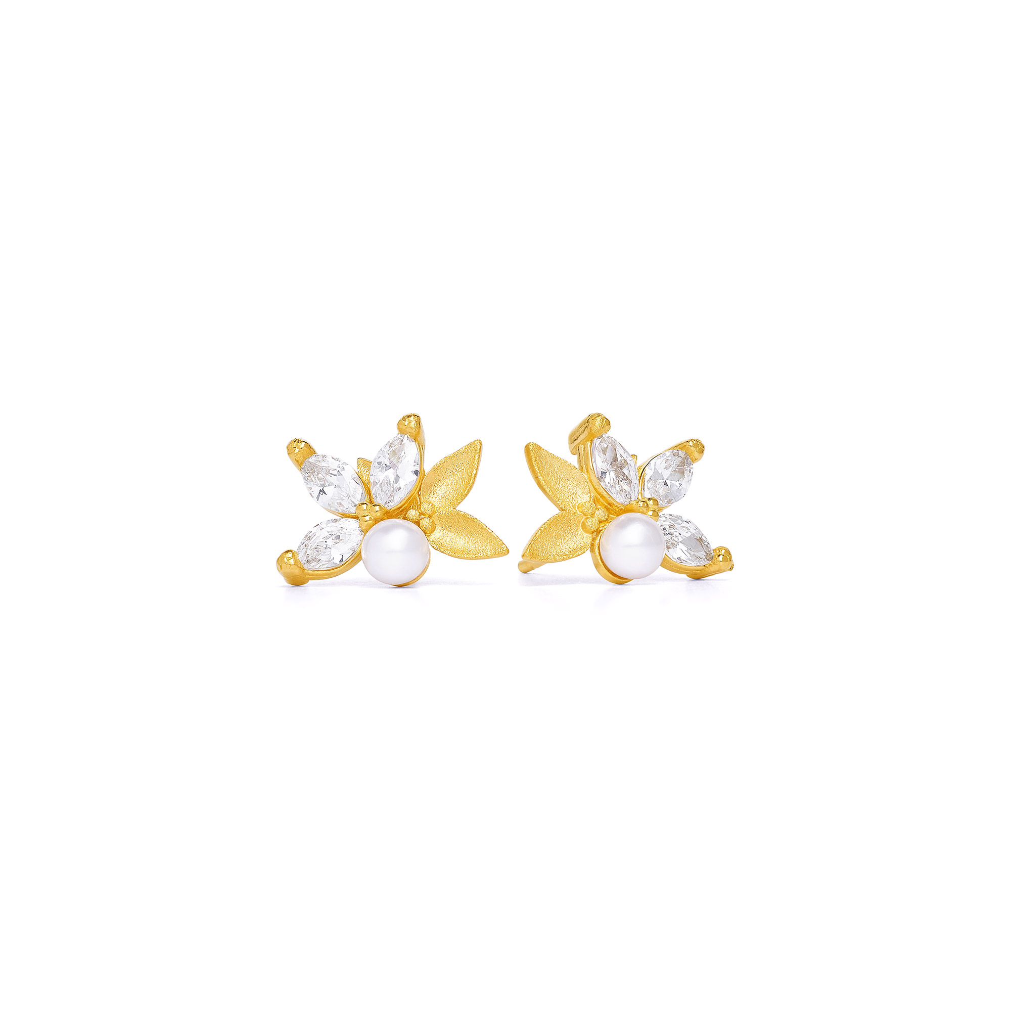 Bernd Wolf Navinette Design Line Leaves plug, freshwater pearl, 15mm