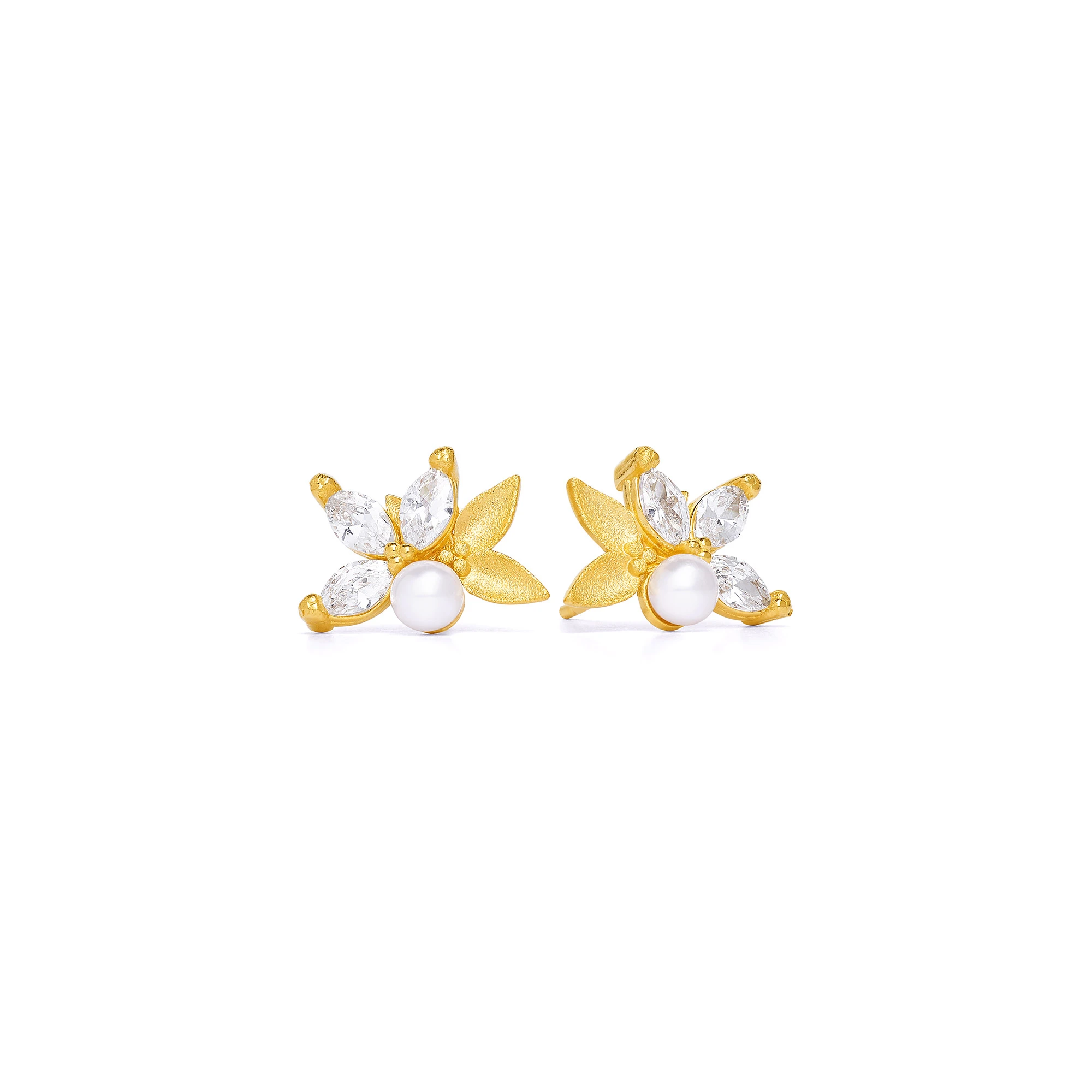 Bernd Wolf Navinette Design Line Leaves plug, freshwater pearl, 15mm