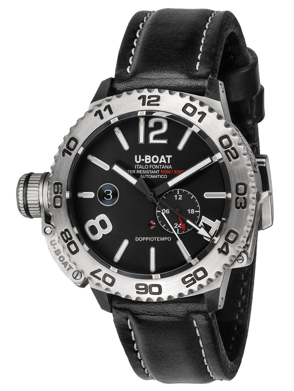 U-BOAT men's watch DOPPIOTEMPO AUTO SS 9099
