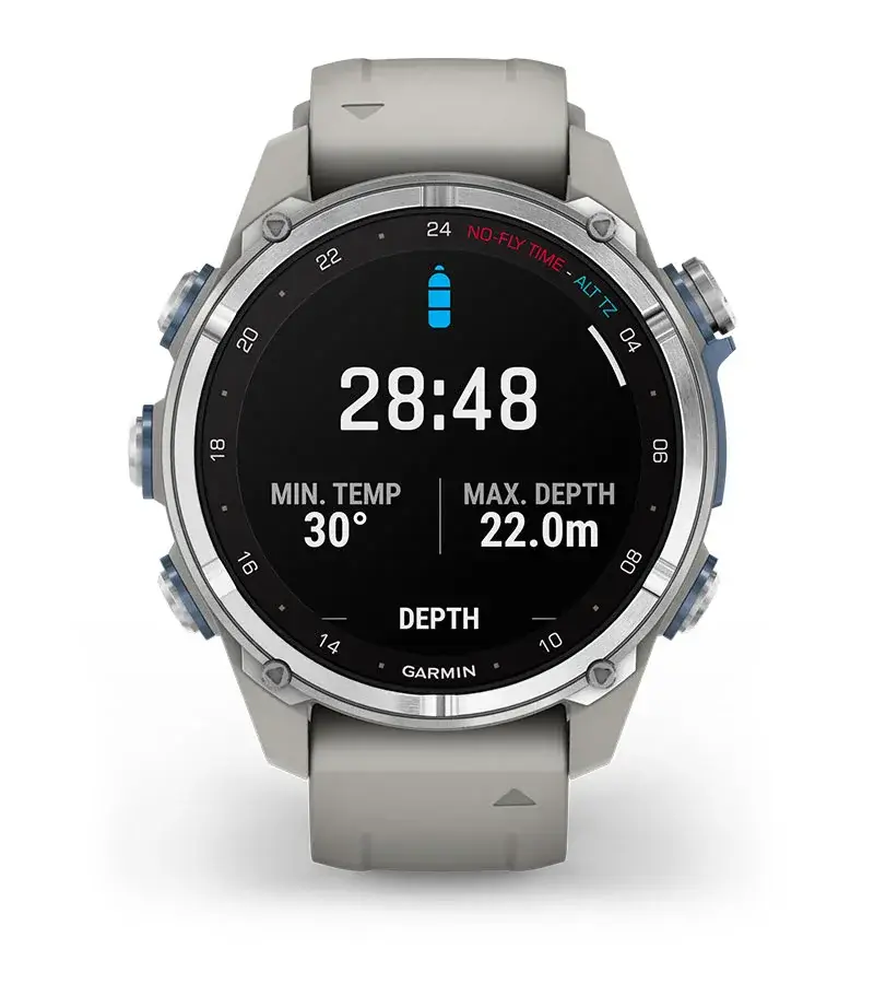 Garmin DESCENT MK3S AMOLED Silver/Fog Gray Men's Watch 010-02753-04