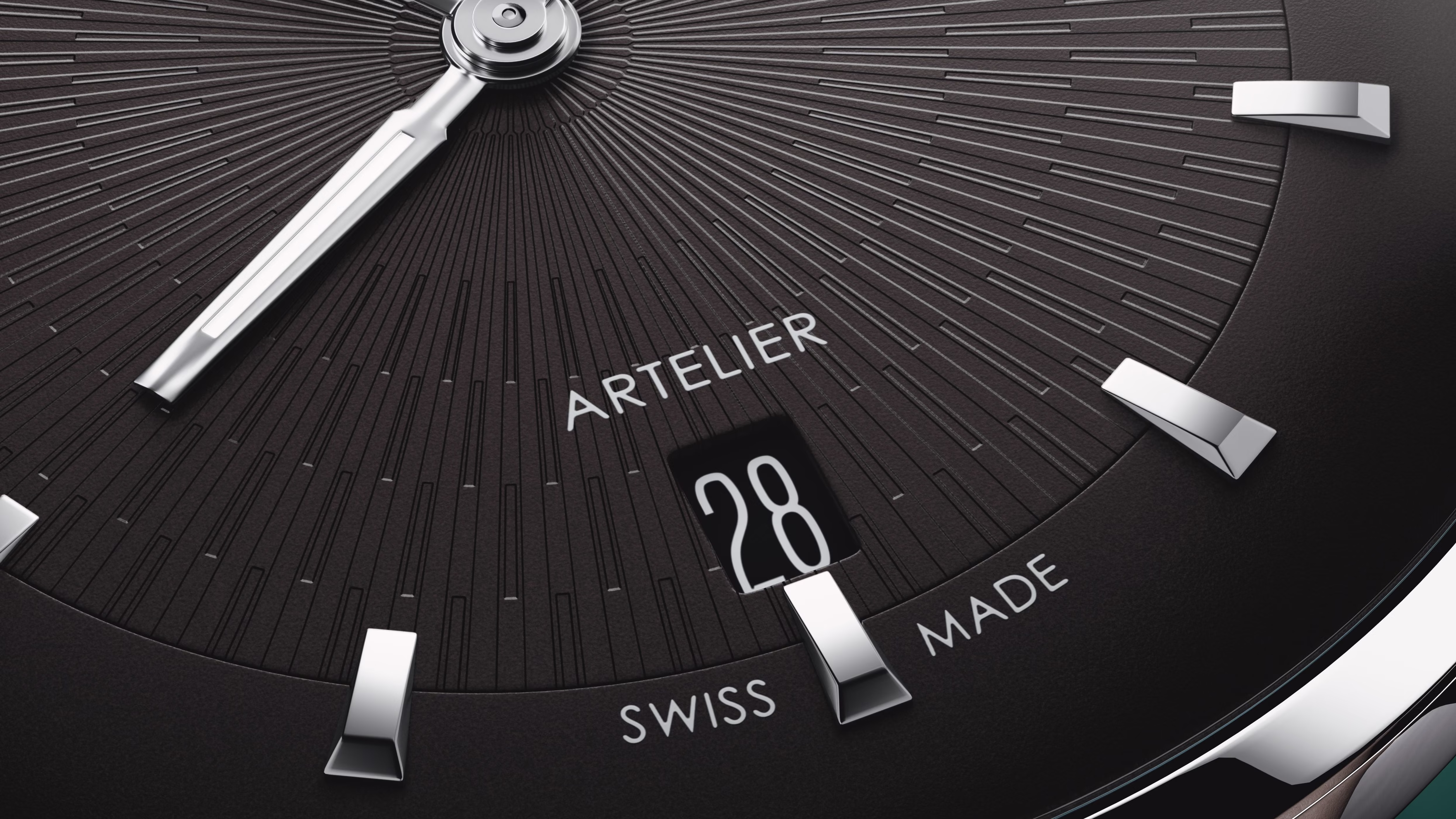 Oris Artelier Date, 38mm, automatic, leather strap, black men's watch 01 733 7810 4054-07 6 ​​20 18FC