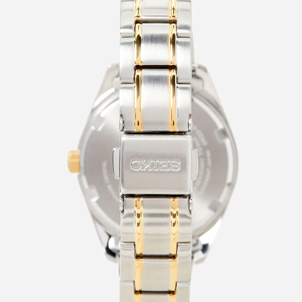 Seiko sapphire crystal bicolor ladies watch SUR466P1