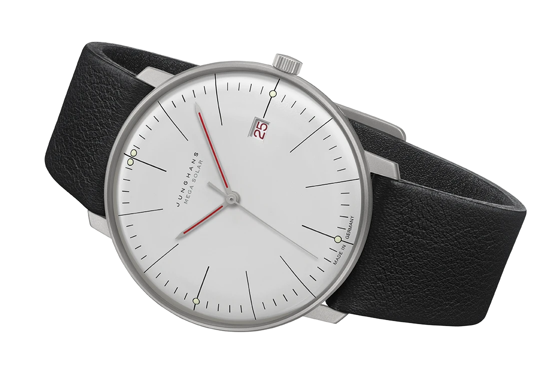 Junghans Max Bill Mega Solar Bauhaus men's watch 059/2326.02
