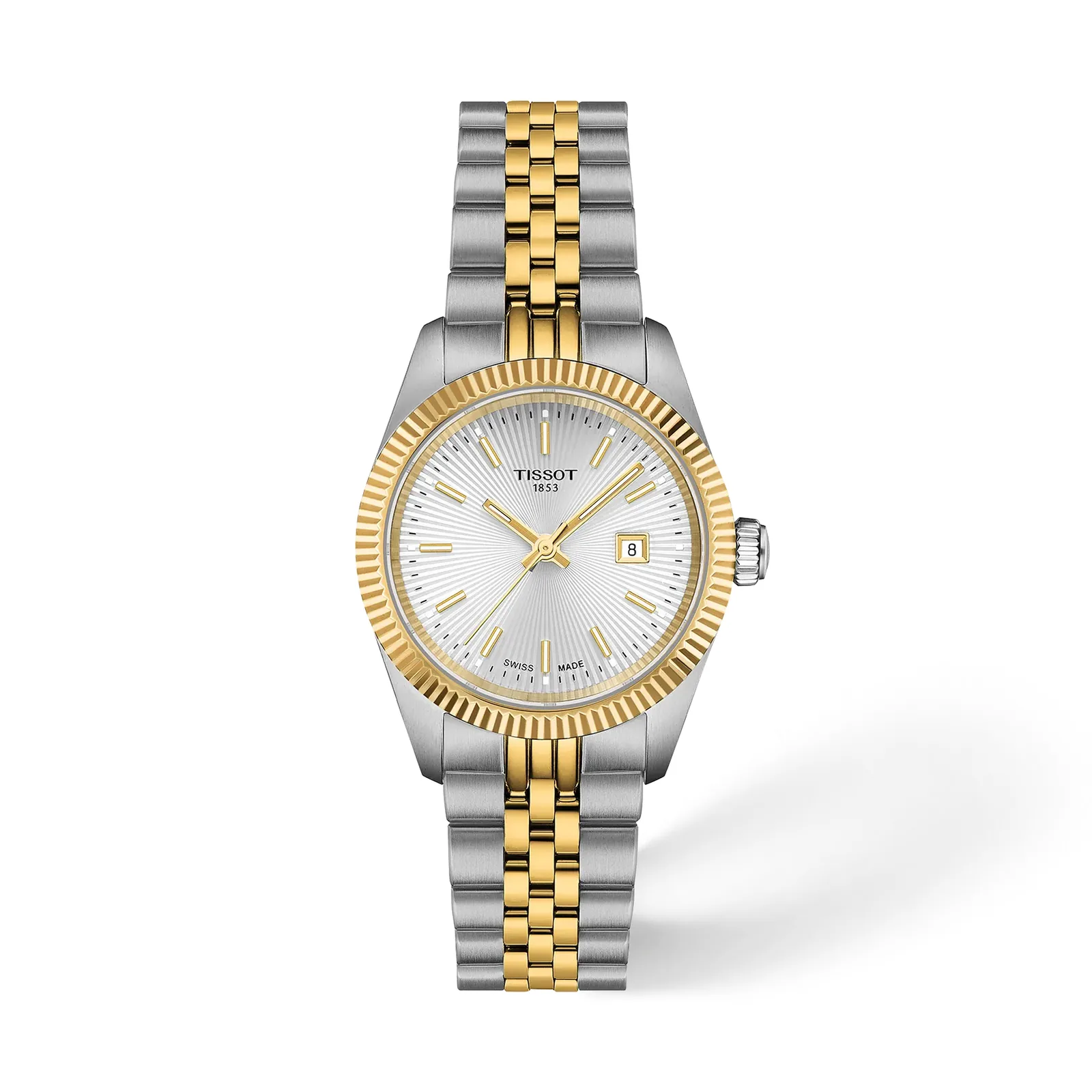Tissot Ballade Quartz 30 mm Two Tone Yellow Gold Women’s Watch T156.010.22.031.00