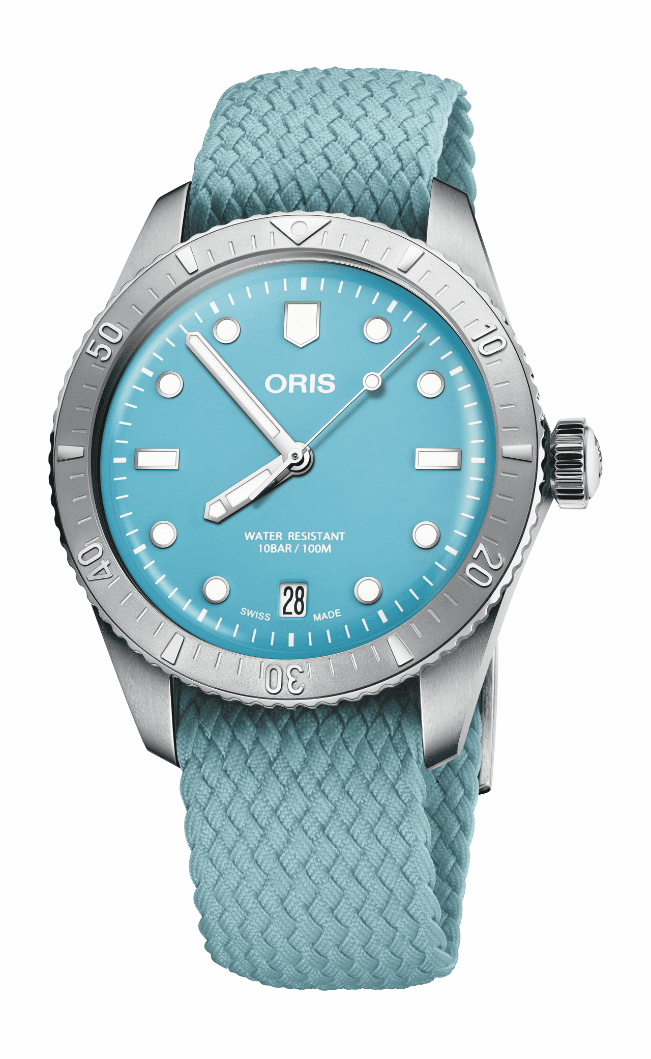 Oris Divers Sixty-Five Cotton Candy 38mm Stainless Steel Green unisex watch 01 733 7771 4055-07 3 19 02S