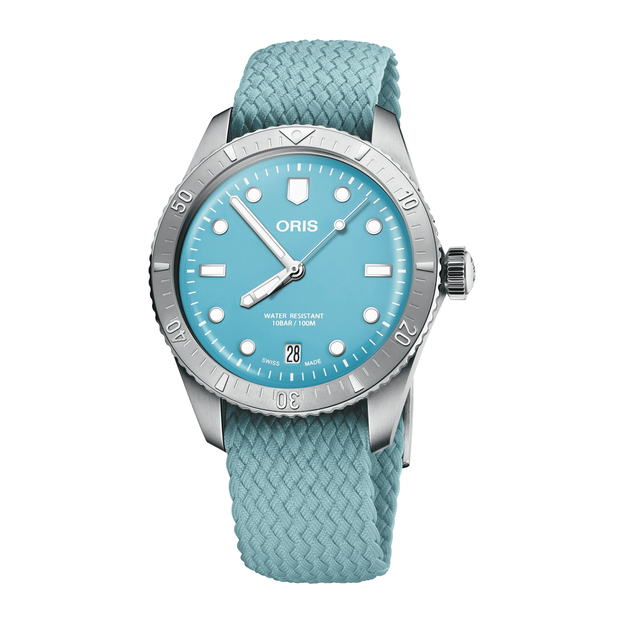 Oris Divers Sixty-Five Cotton Candy 38mm Stainless Steel Green unisex watch 01 733 7771 4055-07 3 19 02S