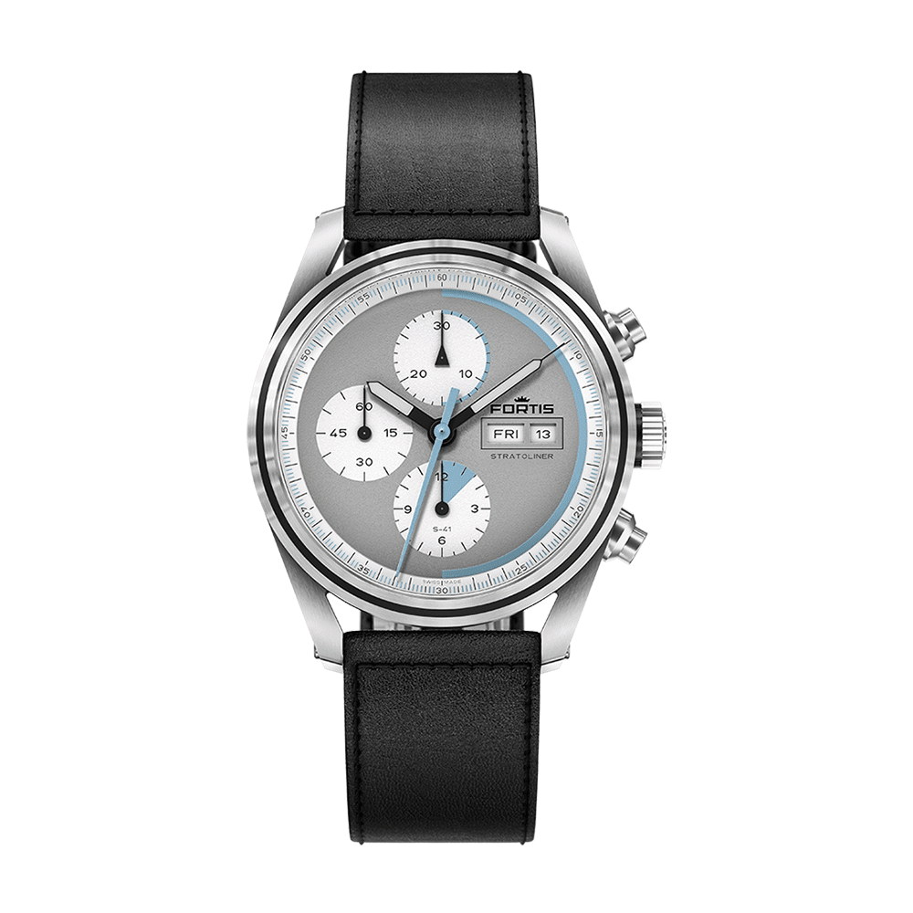 Fortis Stratoliner S-41 Cool Gray Men's Watch F2340015