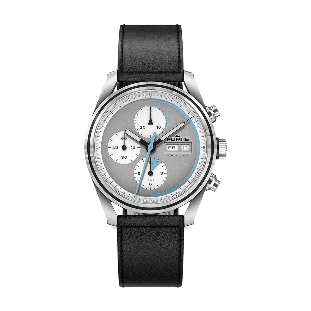 Fortis Stratoliner S-41 Cool Gray Men's Watch F2340015