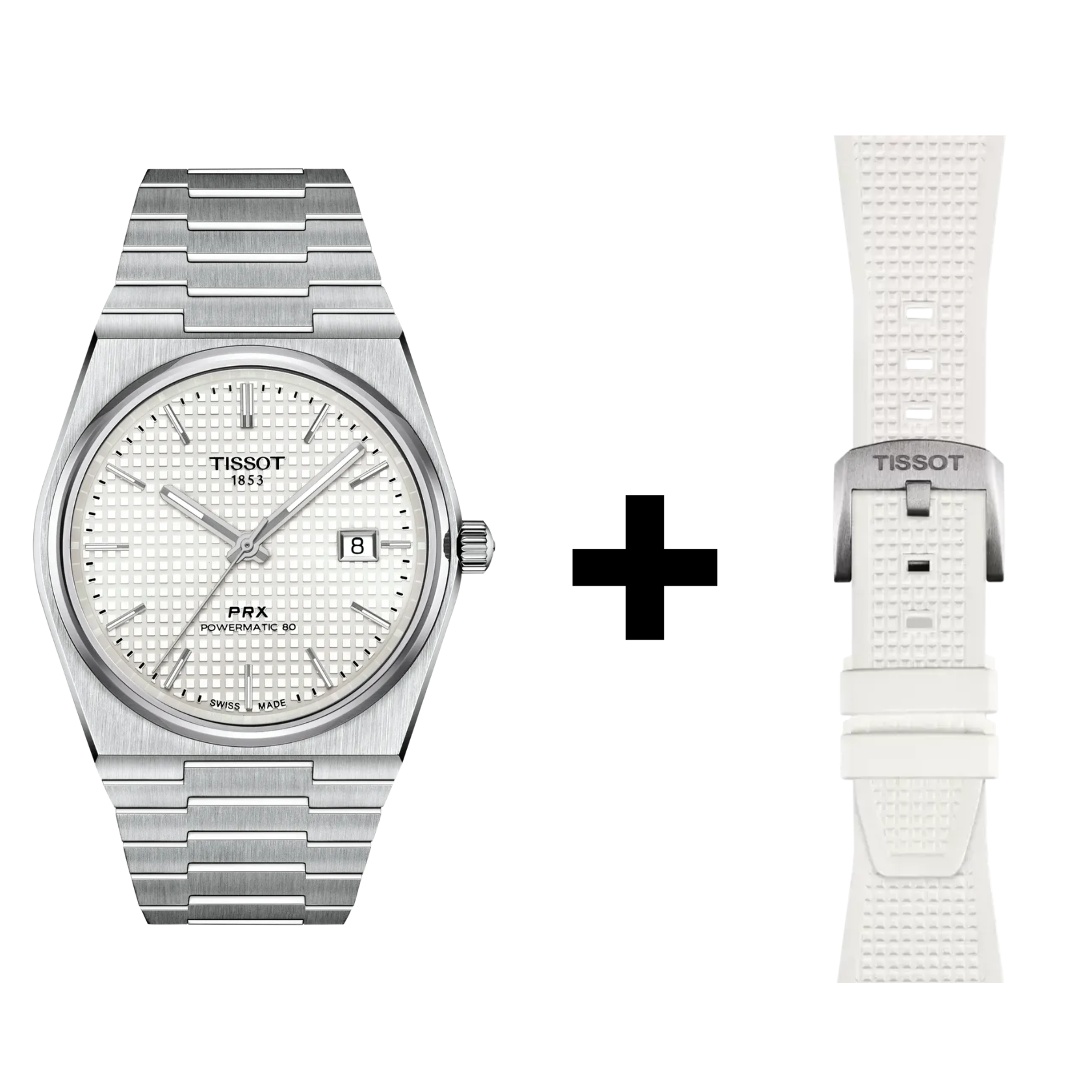Tissot PRX 40mm automatic movement, 80-hour power reserve, butterfly folding clasp with pushers, men's watch T137.407.11.111.00