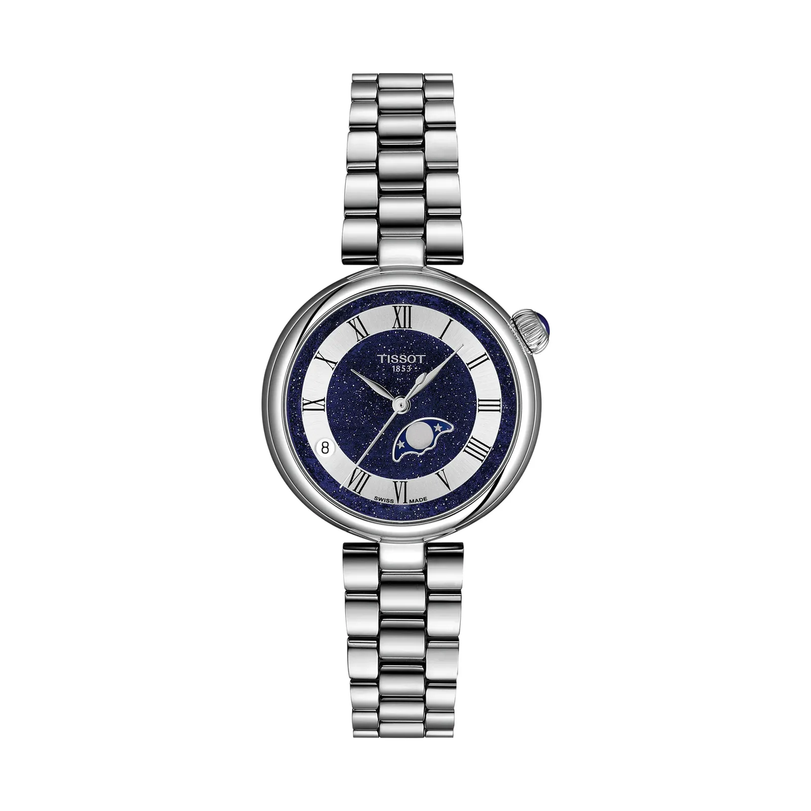 Tissot Desir Moonphase Quartz 29.6 mm Blue Women's Watch T152.223.11.493.00