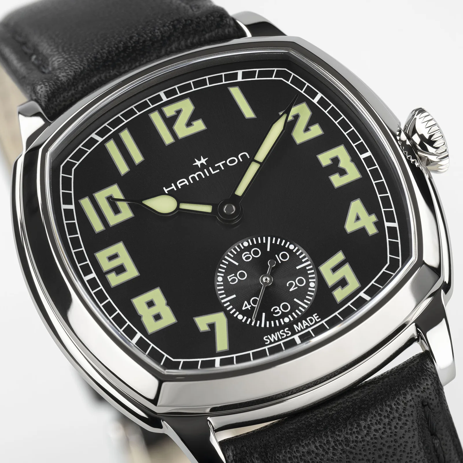 Hamilton American Classic Cushion Small Second 34 mm Hand Wound Men's Watch H36129730