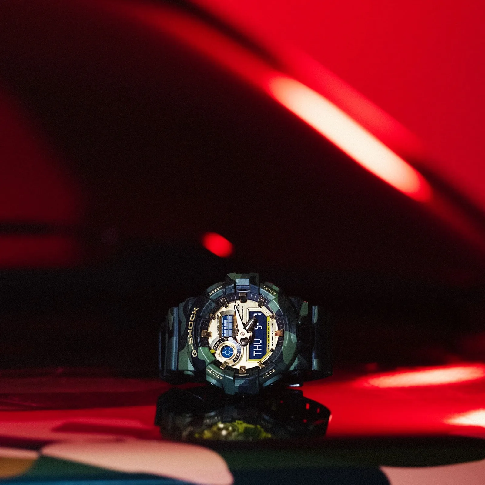 G-Shock ANALOG DIGITAL SERIES GA-700 Mens Watch GA-700CMG-3AER