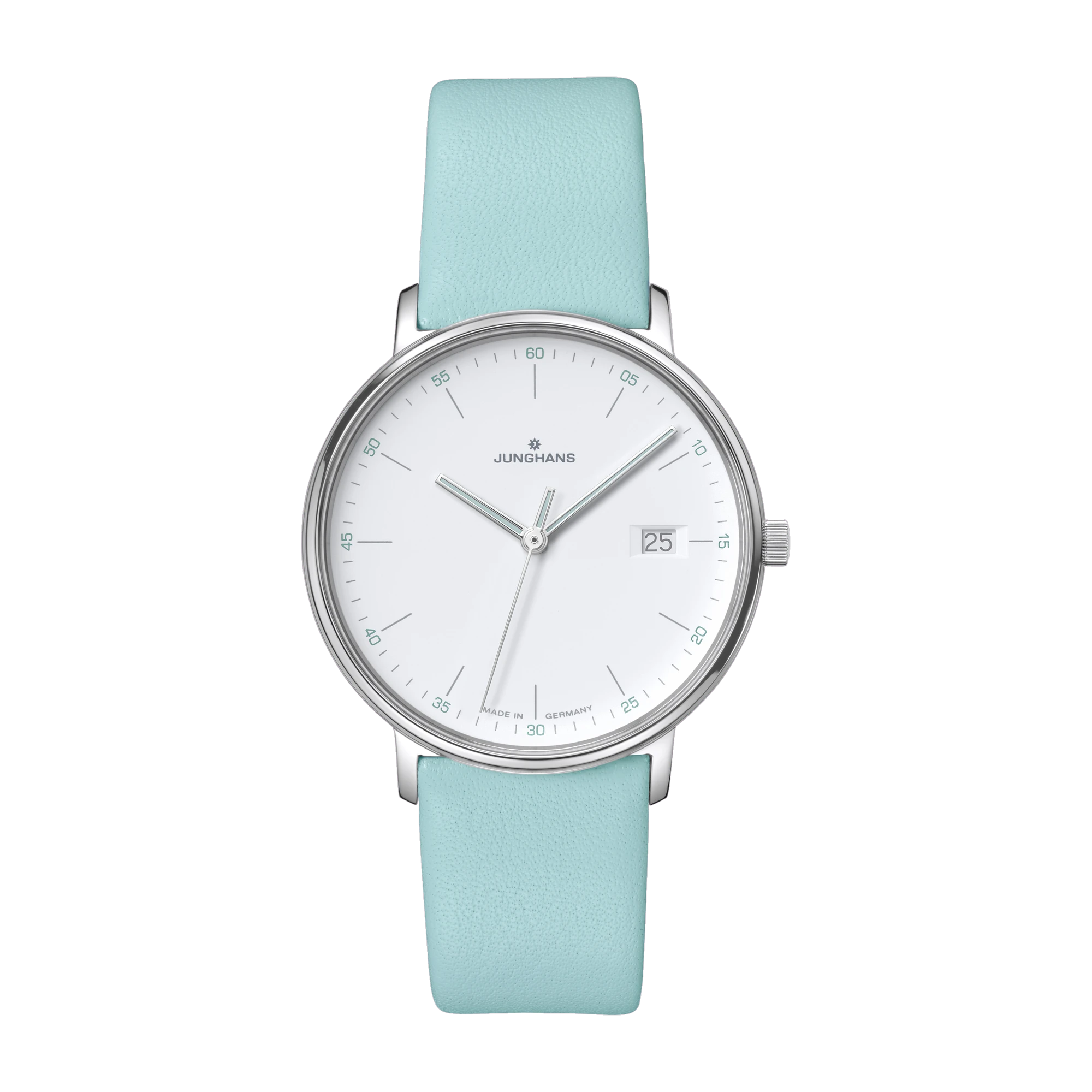 Junghans FORM Ladies Quartz Mint Leather Strap Womens Watch 47/4455.00