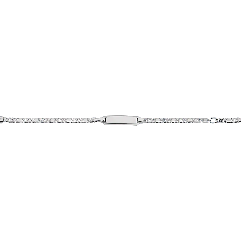CEM 925 silver identification bracelet 12 - 14 cm, rhodium-plated BIDR904658