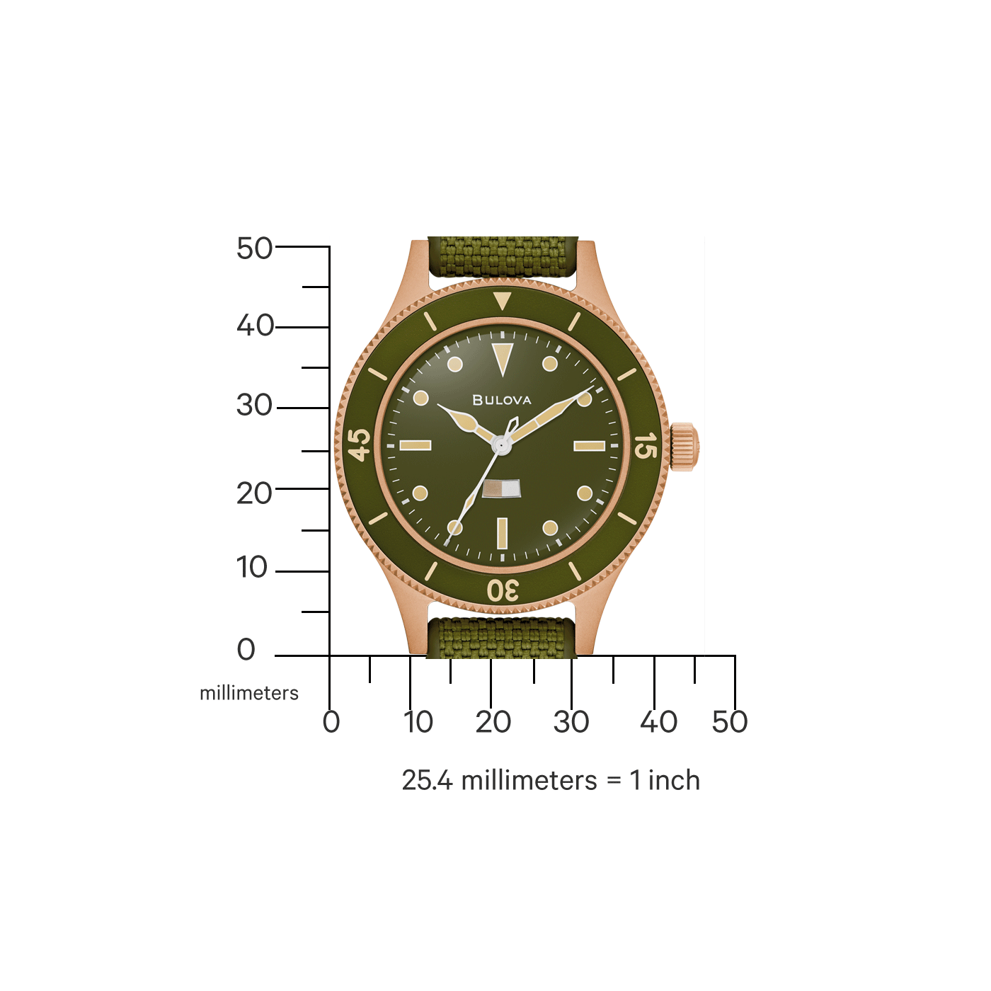 Bulova automatic men's watch 98A324